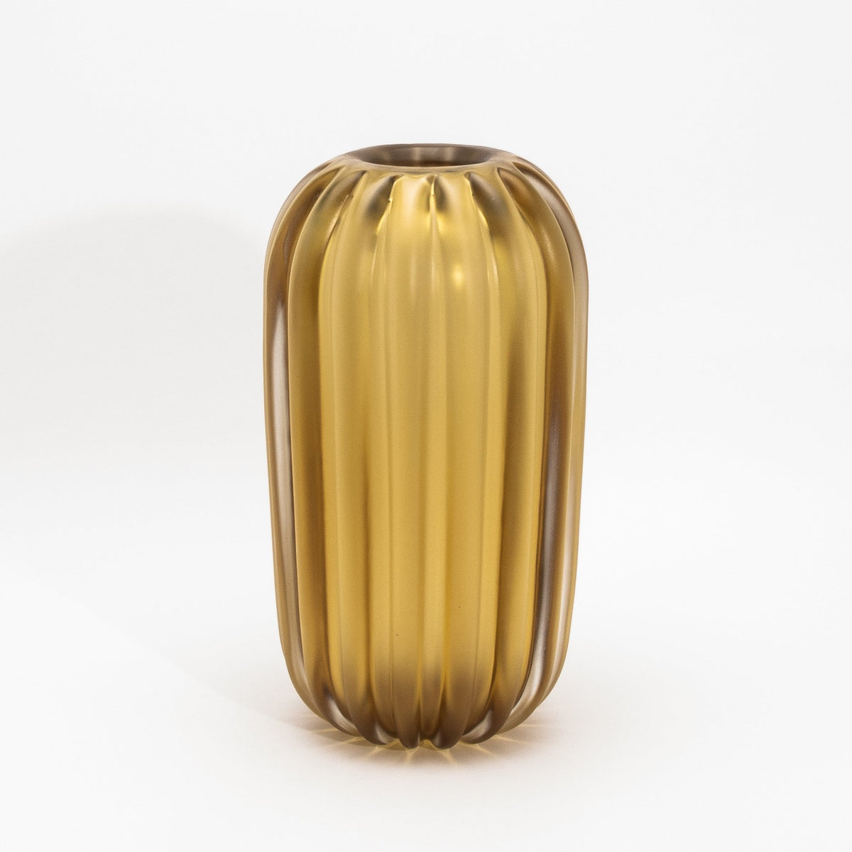Murano Cactus Vase in Amber