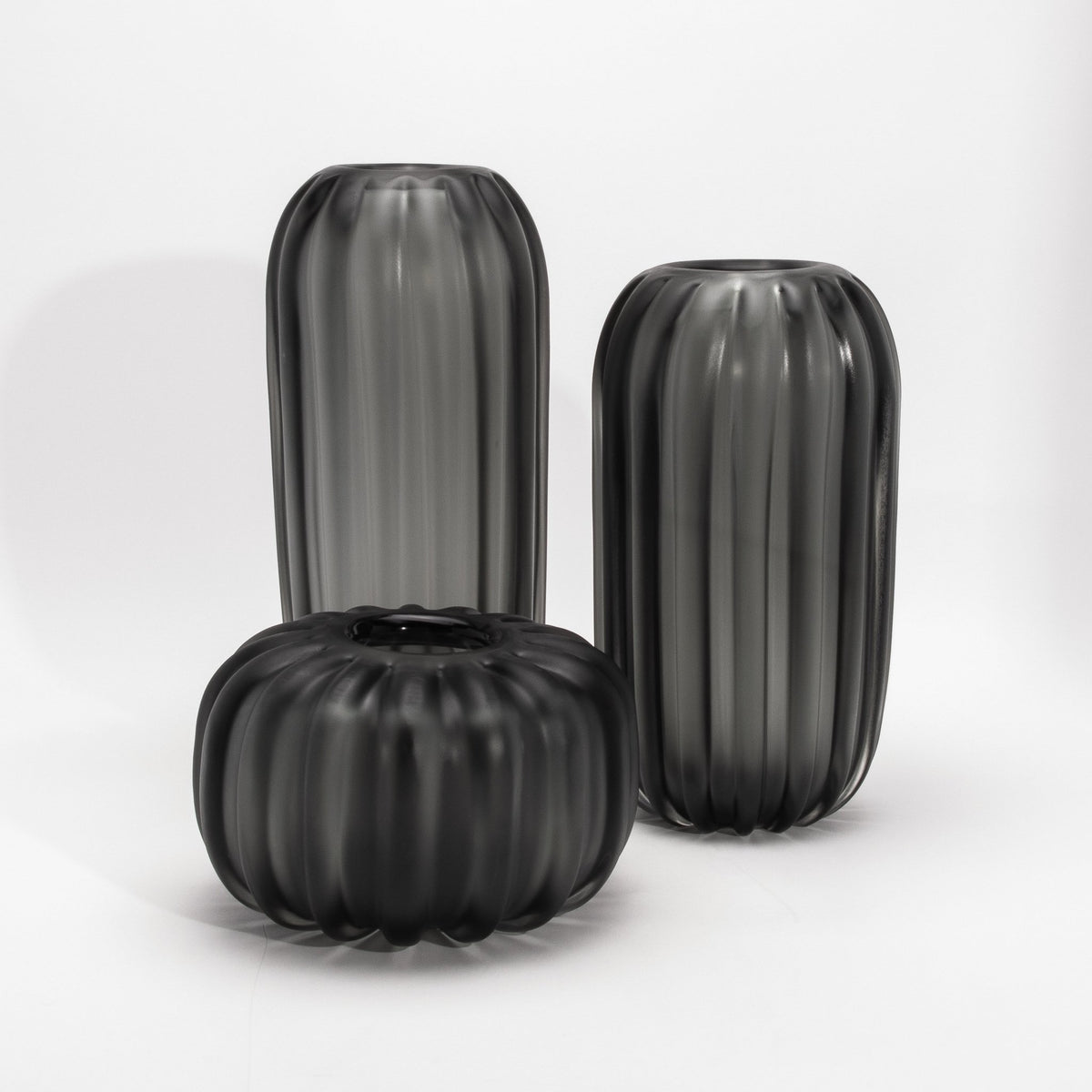 Murano Cactus Vase in Grey