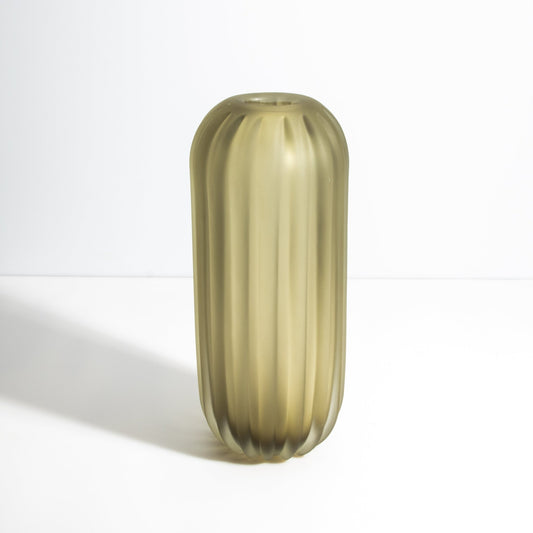 Murano Cactus Vase in Olive