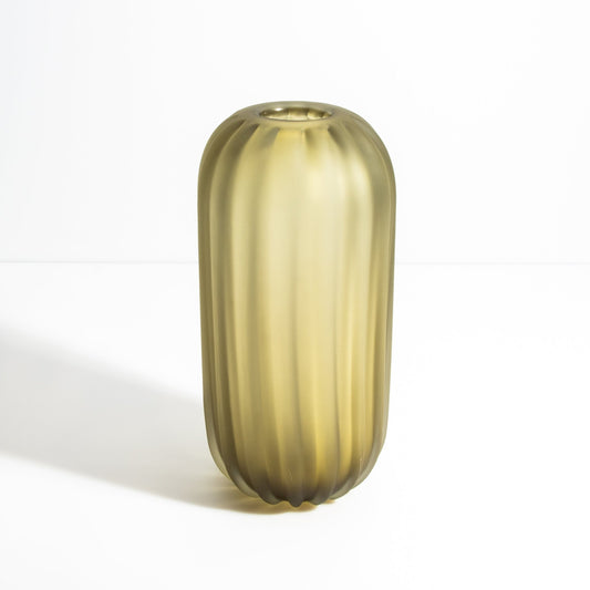 Murano Cactus Vase in Olive