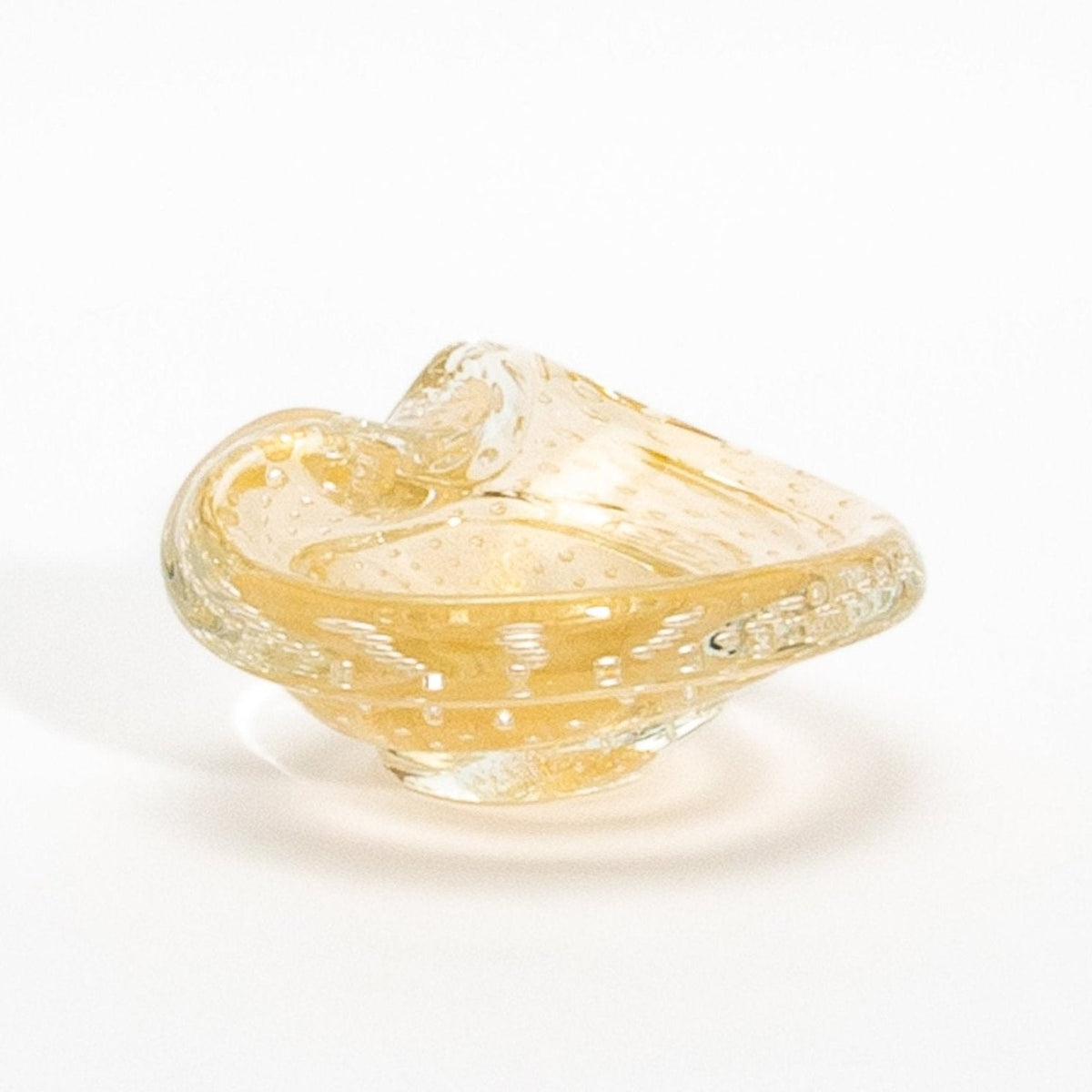Murano Dish with 24-Karat Gold Flecks and Bullicante Detailing