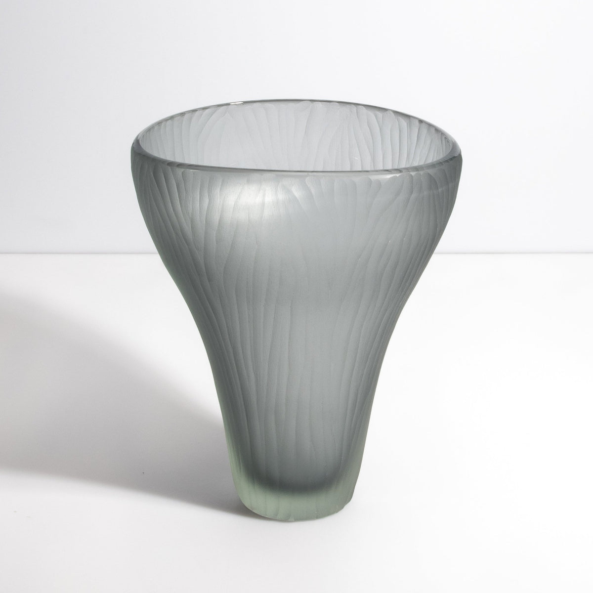 Murano Ghost Vase in Grey