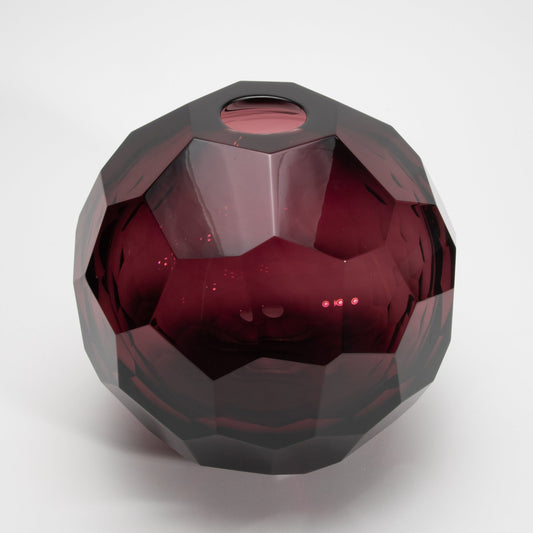 Murano Globe Vase in Amethyst
