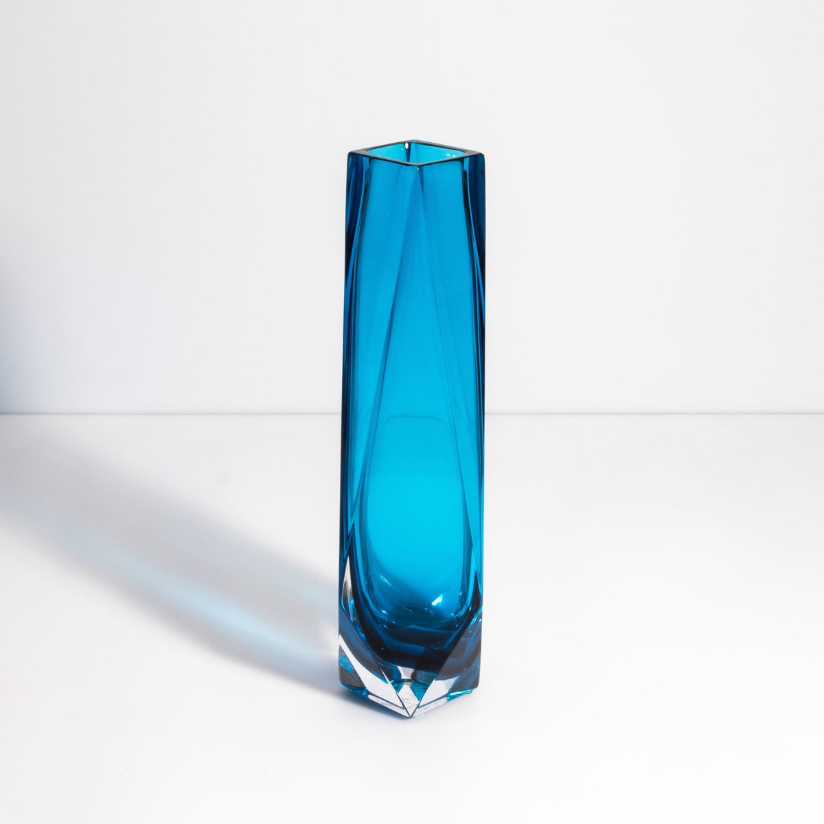 Murano Goccia Vase in Azure Blue