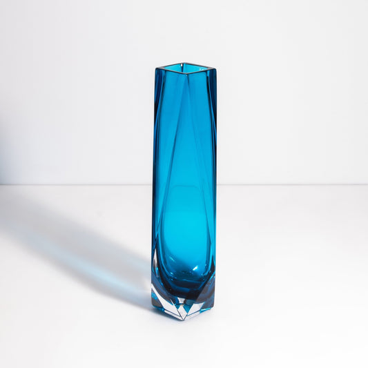 Murano Goccia Vase in Azure Blue