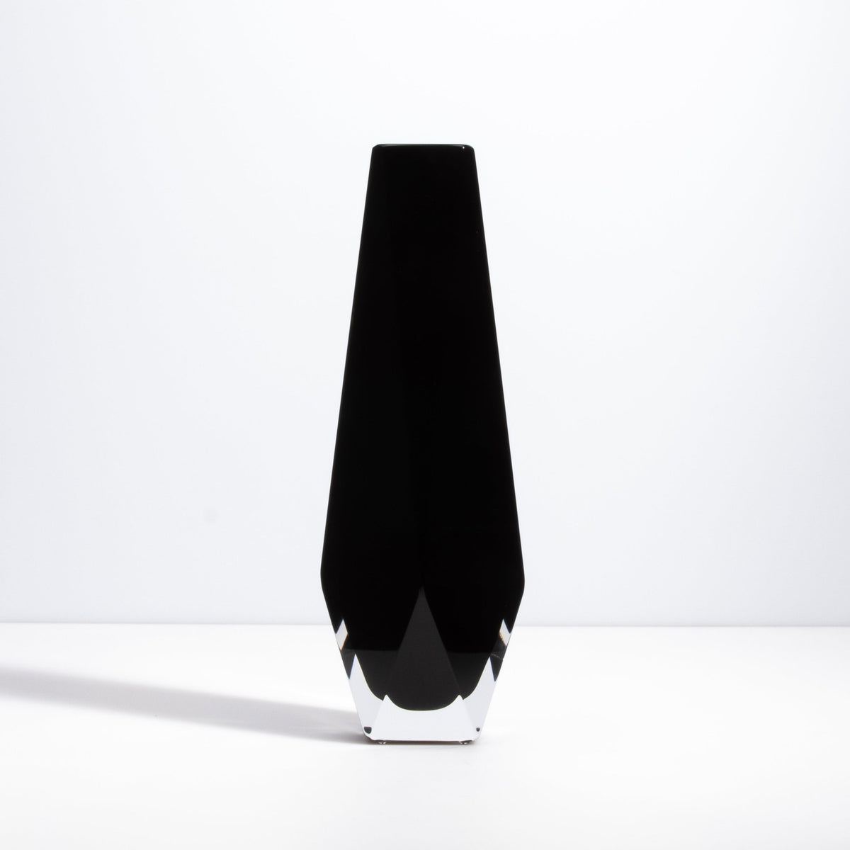 Murano Goccia Vase in Black Onyx
