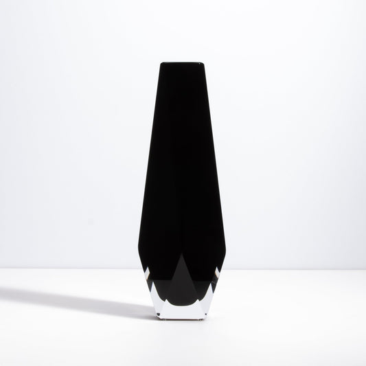 Murano Goccia Vase in Black Onyx
