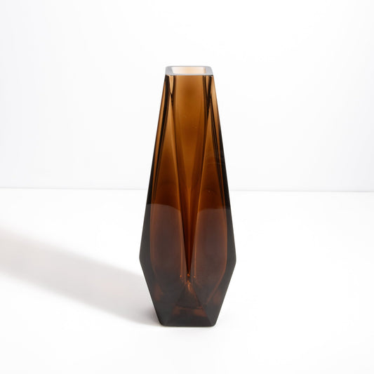 Murano Goccia Vase in Dark Brown