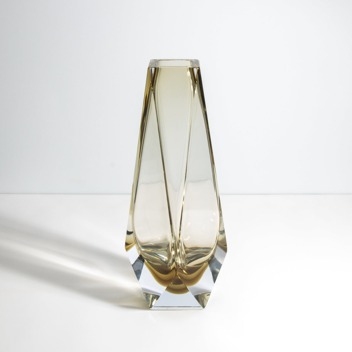 Murano Goccia Vase in Olive