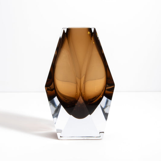 Murano Goccia Vase in Tobacco