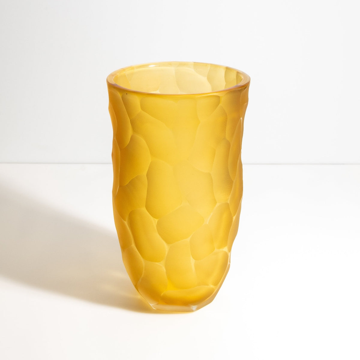 Murano Moon Vase in Amber