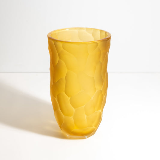 Murano Moon Vase in Amber