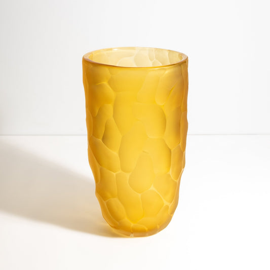 Murano Moon Vase in Amber