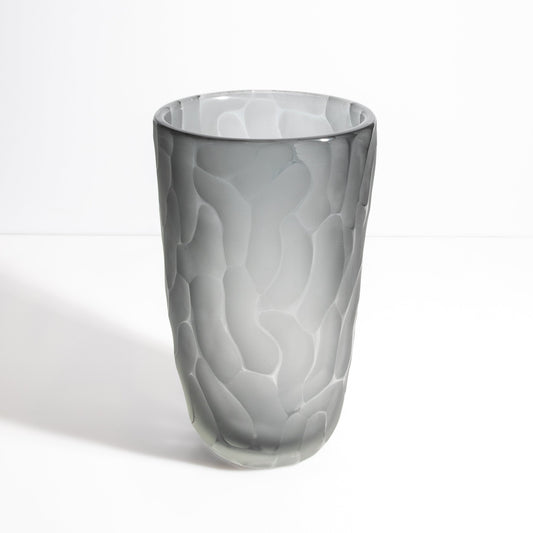 Murano Moon Vase in Grey