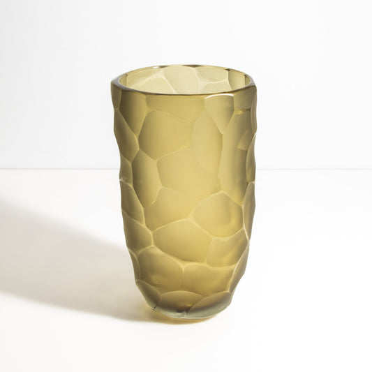 Murano Moon Vase in Olive