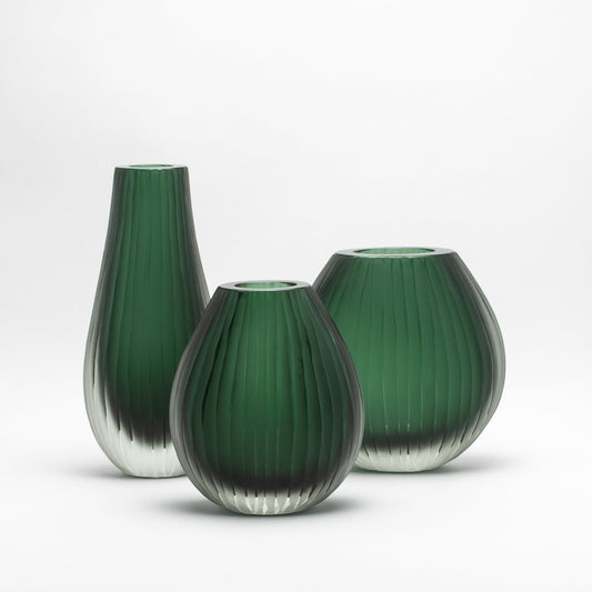 Murano Supreme Vase in Emerald Green
