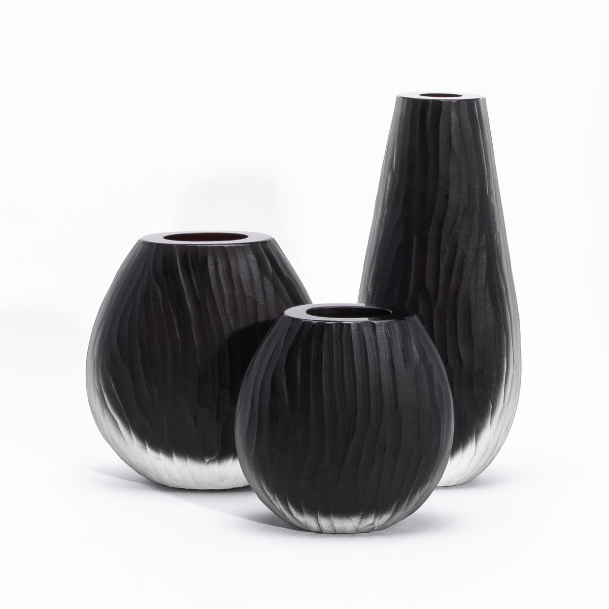 Murano Supreme Vase in Onyx Black