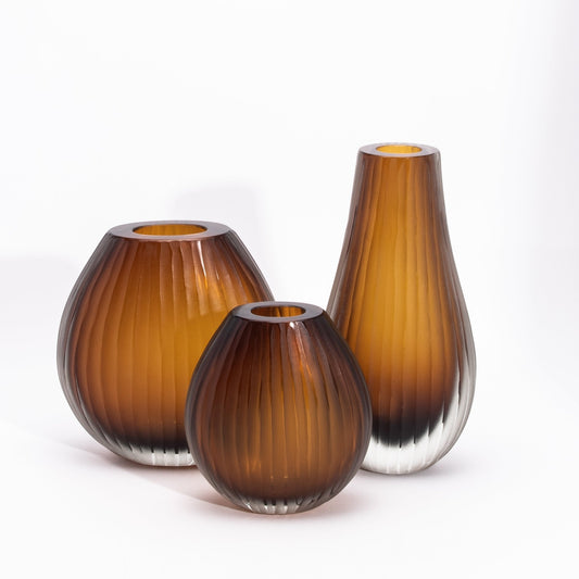 Murano Supreme Vase in Tobacco