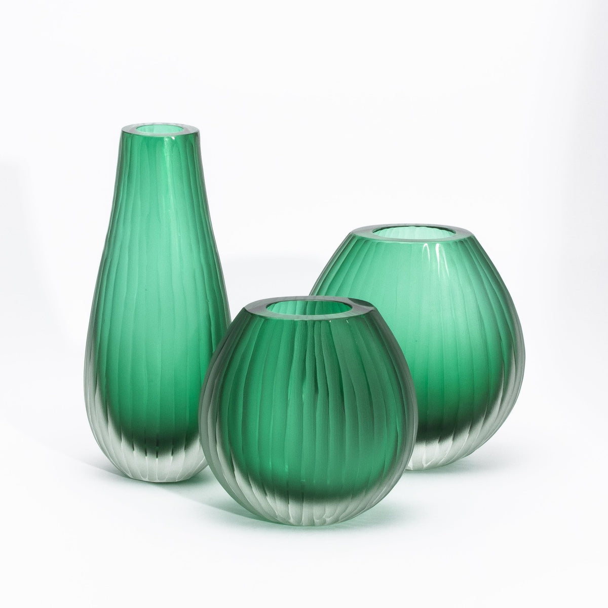 Murano Surpeme Vase in Emerald Green