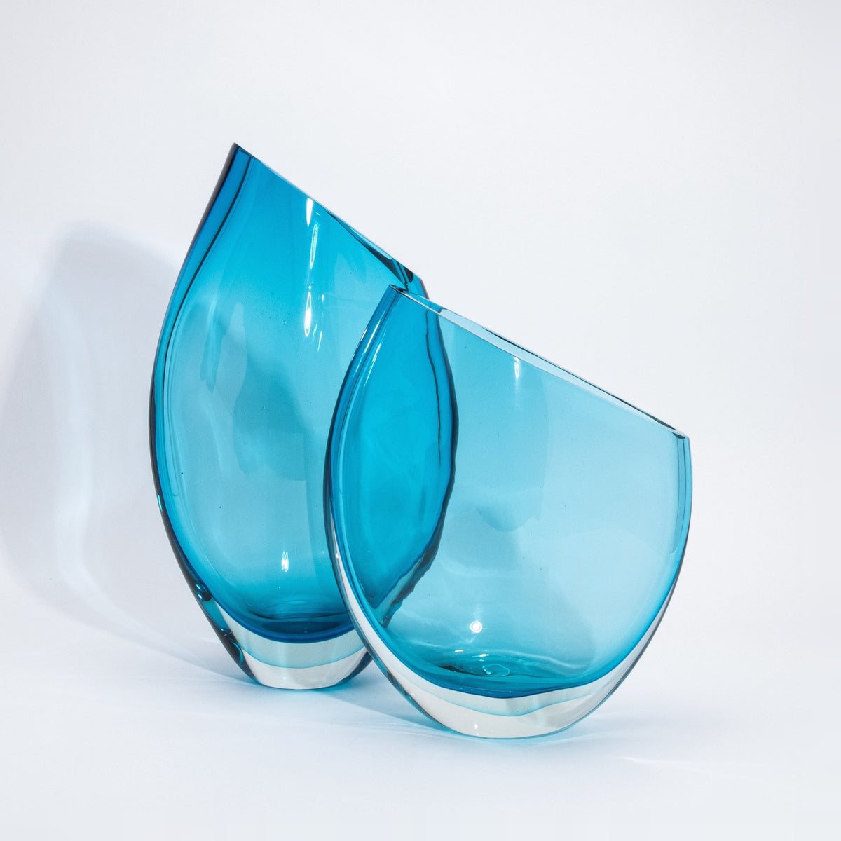 Murano Teardrop Vase in Lagoon Blue