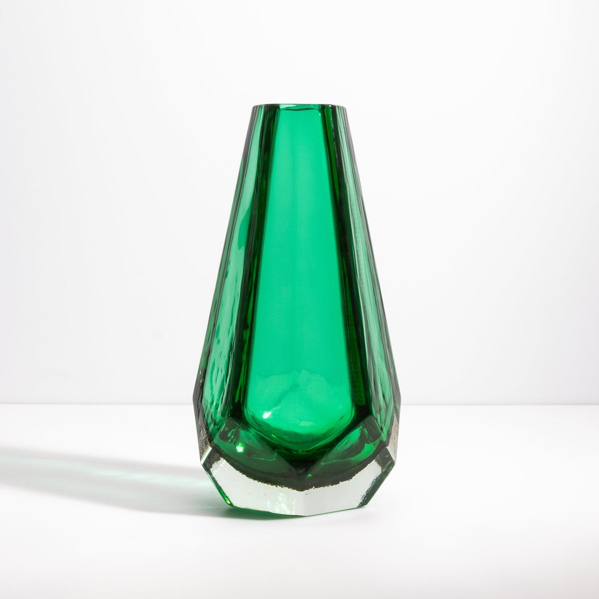 Murano Vase in Emerald Green