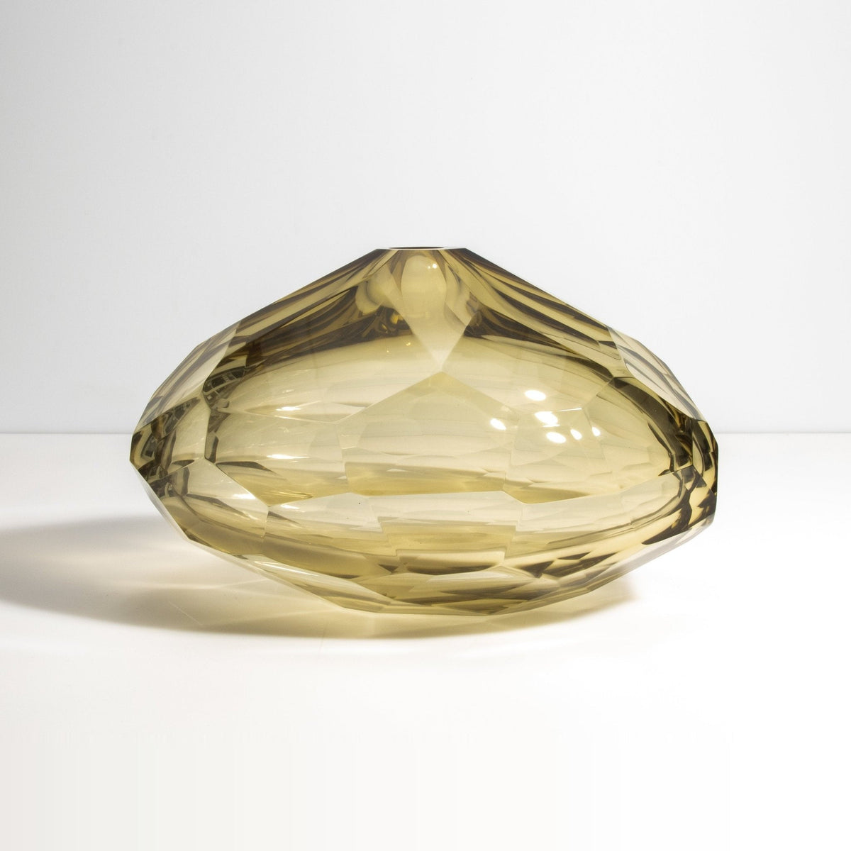 Murano Wide Taper Vase in Olive