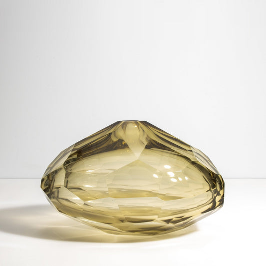 Murano Wide Taper Vase in Olive