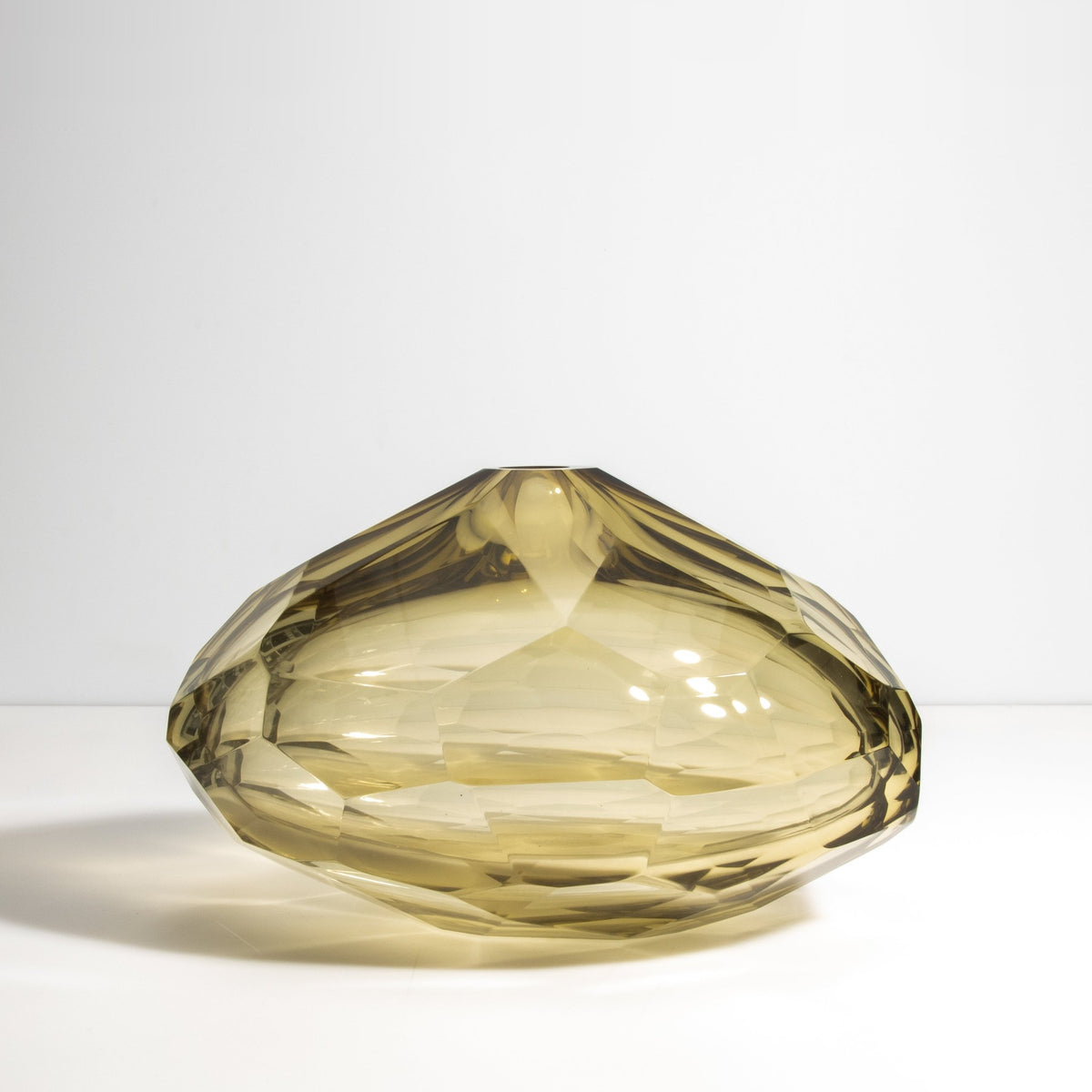 Murano Wide Taper Vase in Olive