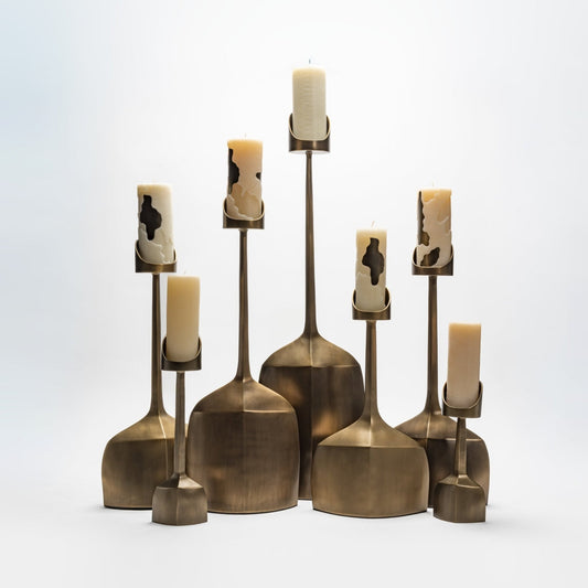 Sculptural Candle Holders by Patrick Coard Paris