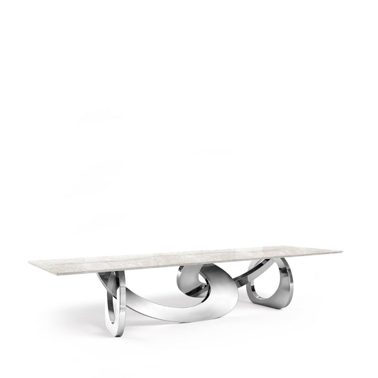 Sculptural Dining Table The Bangles with Quartzite Top by Barberini & Gunnell