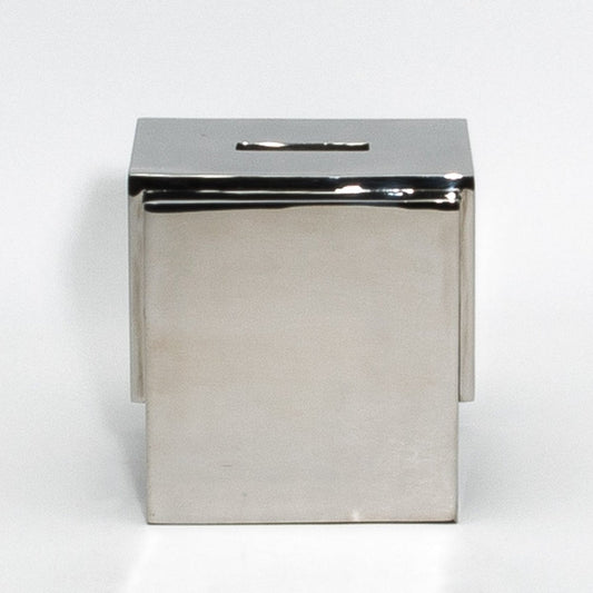 Tissue Box in Polished Stainless Steel by R&Y Augousti