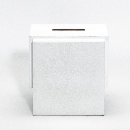 Tissue Box in White Shagreen by R&Y Augousti