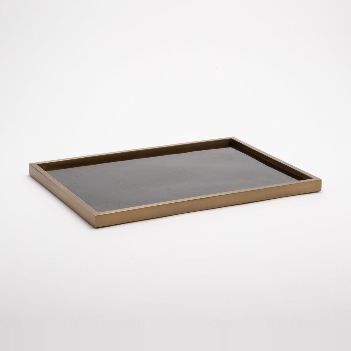 Tray in Black Pen Shell with Bronze Patina Brass by Kifu Paris