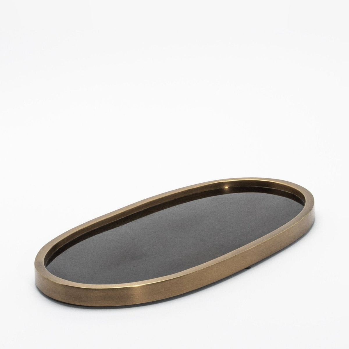 Tray in Pen Shell with Bronze Patina Brass by Kifu Paris