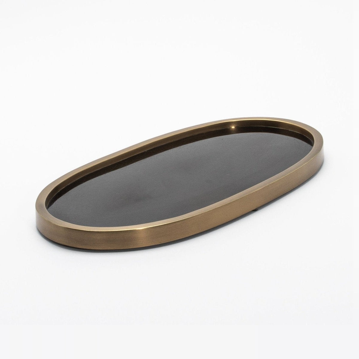 Tray in Pen Shell with Bronze Patina Brass by Kifu Paris
