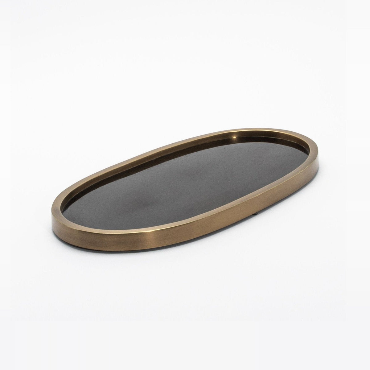 Tray in Pen Shell with Bronze Patina Brass by Kifu Paris
