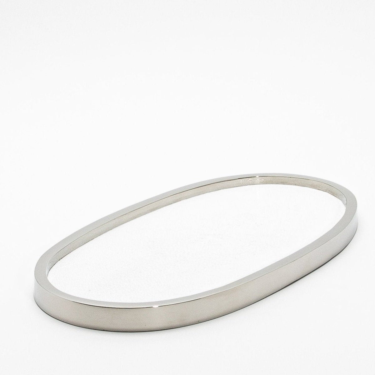 Tray in Shagreen with Polished Stainless Steel by Kifu Paris