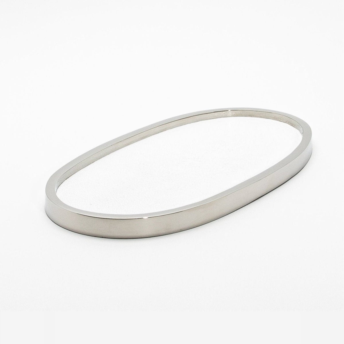 Tray in Shagreen with Polished Stainless Steel by Kifu Paris