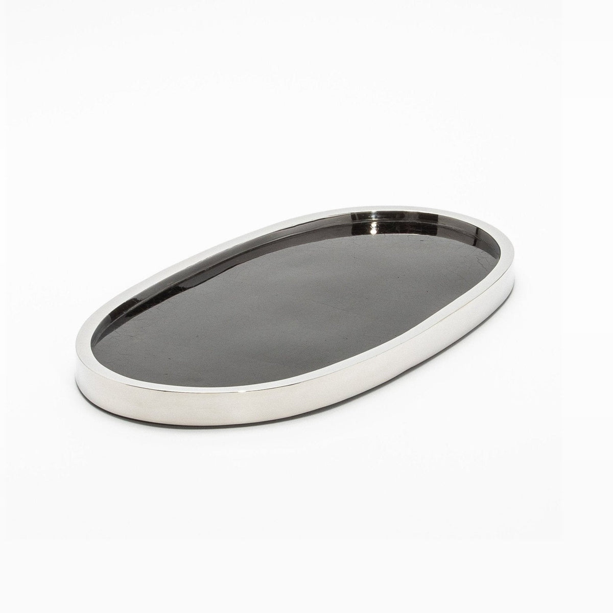 Tray in Shell with Polished Stainless Steel by Kifu Paris