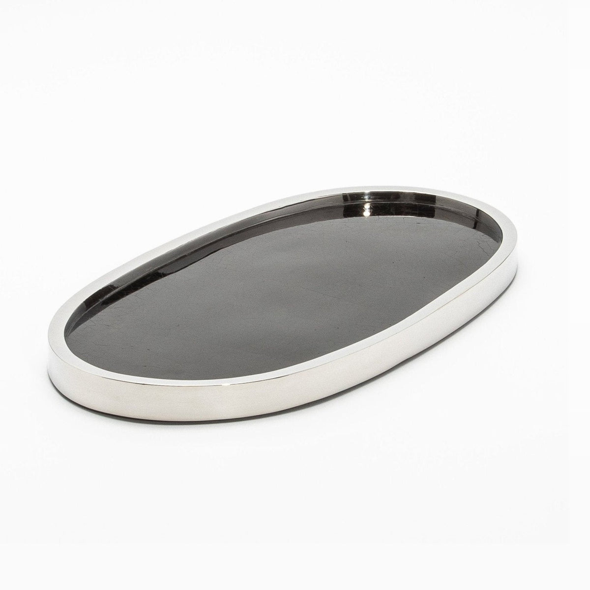 Tray in Shell with Polished Stainless Steel by Kifu Paris