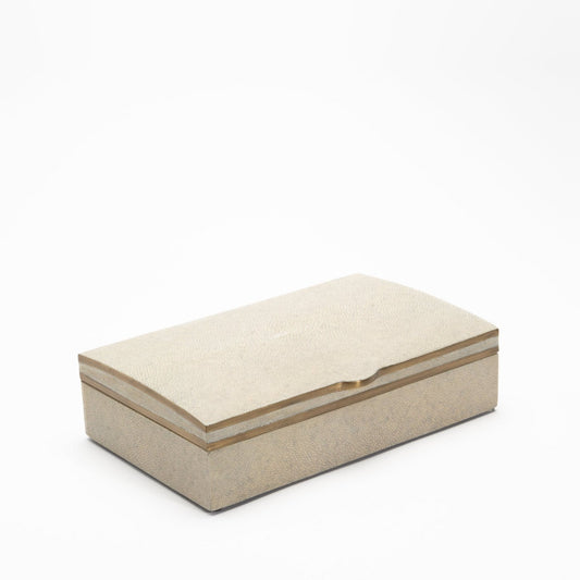 Vaulted Box in Shagreen and Bronze Patina Brass by Kifu Paris