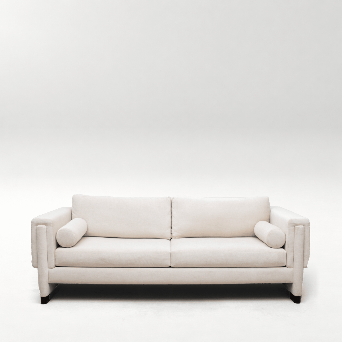 Velvet Sofa in Cream by MOGUL