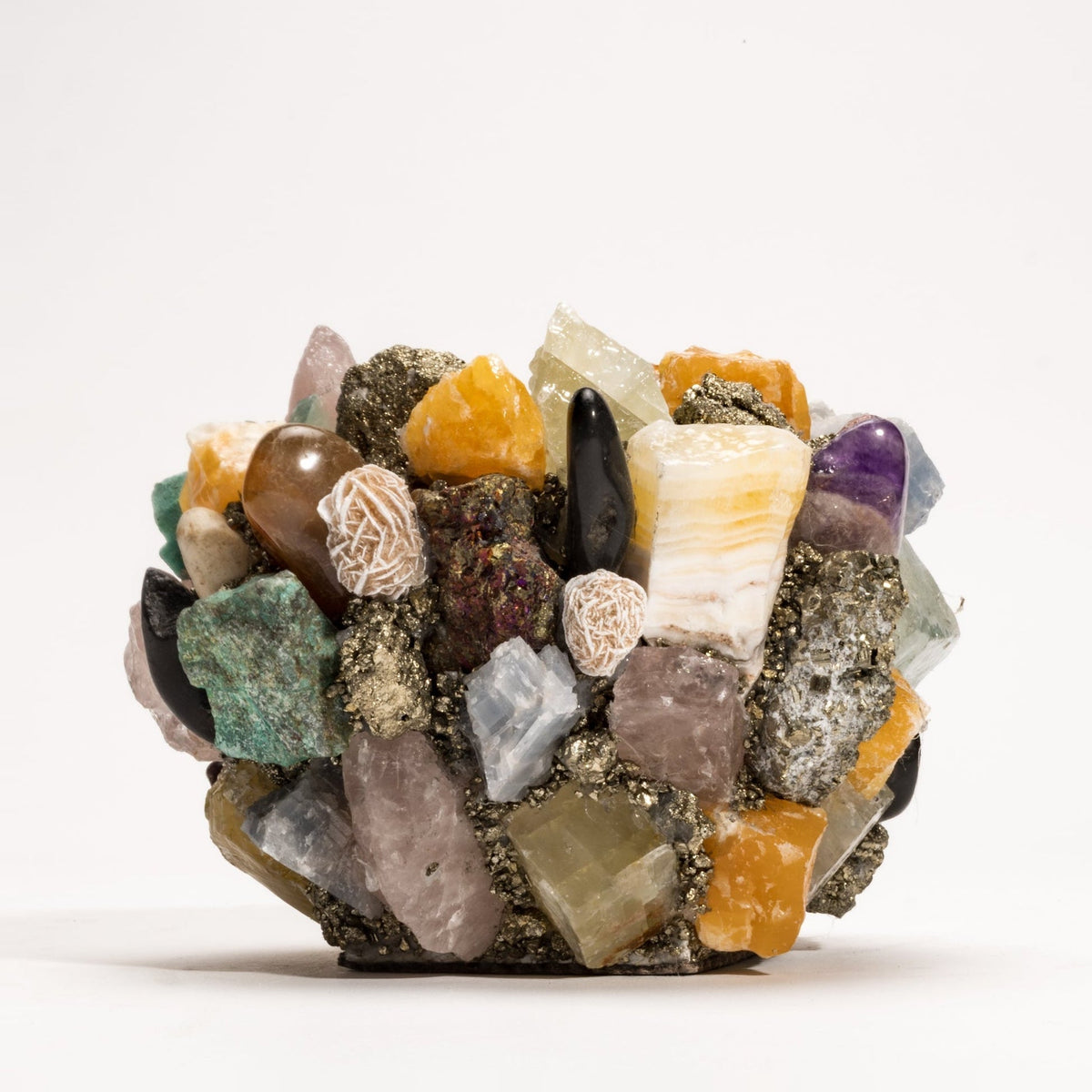 Votive Holder in Multi-Stone by Kathryn McCoy