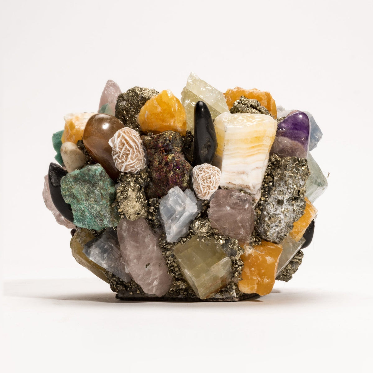 Votive Holder in Multi-Stone by Kathryn McCoy